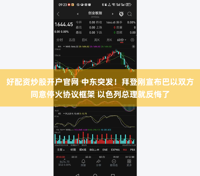 好配资炒股开户官网 中东突发！拜登刚宣布巴以双方同意停火协议框架 以色列总理就反悔了