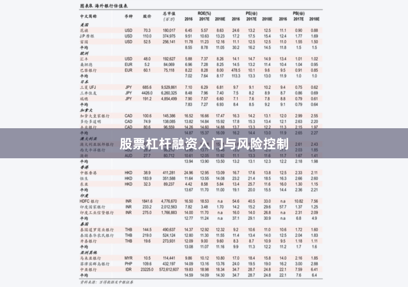 股票杠杆融资入门与风险控制